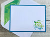 Sea Turtle Note Cards Sea Turtle Stationery Nautical Note Cards Beach Note Cards Personalized Stationery Thank You Cards Set of 8