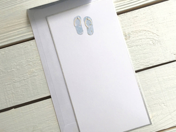 Handmade Flip-Flop / Beach Stationery