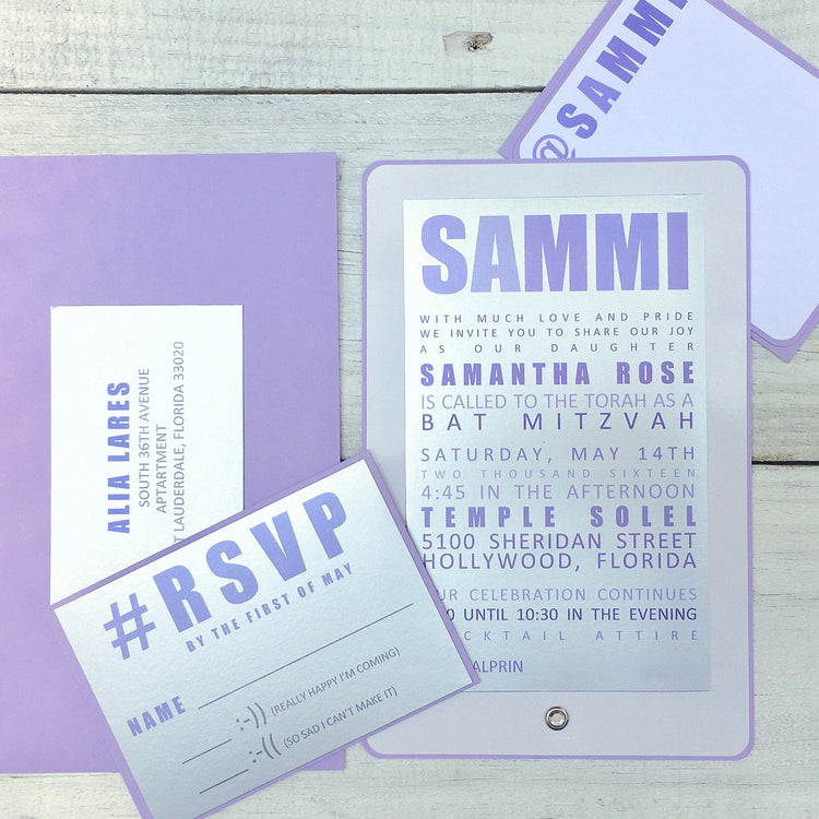 Social Media Themed ~ Invitation