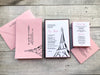 Paris Invitation - Bat Mitzvah Invitation - Eiffel Tower Invitation - Birthday Invitation - Quinceañera Invitation- Sweet Sixteen Invitation