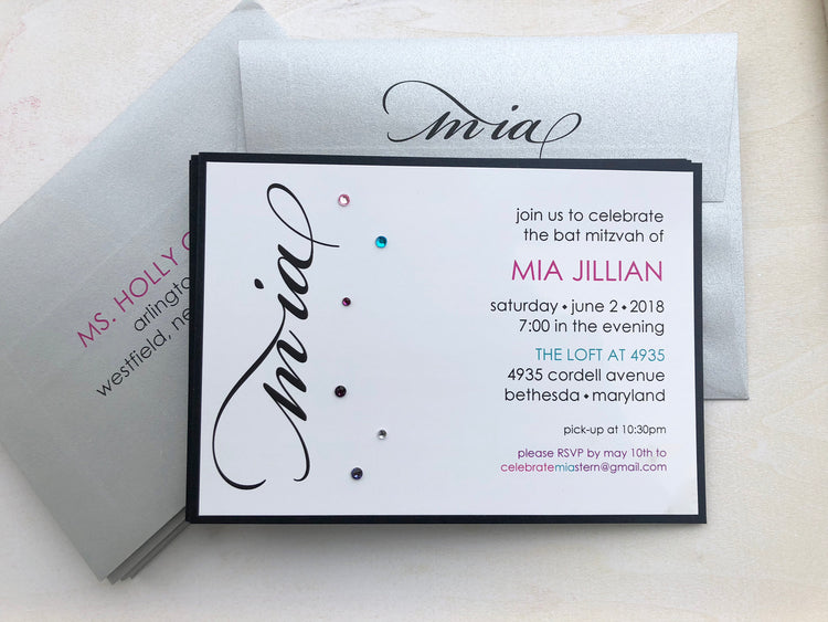 Bat Mitzvah Invitation / Celebration Invitation