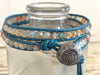 Quartz Bracelet - Quartz Jewelry - Quartz Wrap Bracelet - Blue Bracelet - Triple Wrap - Girlfriend's Gift - Women's Jewelry - Men's Jewlery
