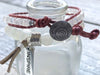 Moonstone Bracelet - Beaded Bracelet - Stretch Bracelet - Matte Moonstone - Decorative Tassel - Moonstone Jewelry - Inspire- Women's Jewelry