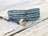 Apatite Blue Five Wrap Bracelet