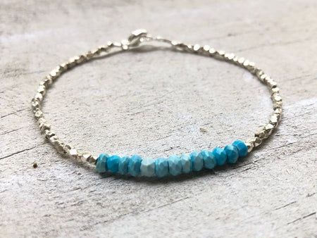 Turquoise Bracelet - Turquoise Jewelry - Silver Bracelet - Silver Jewelry - Women's Bracelet - December Birthstone - Turquoise and Silver