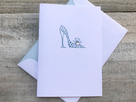 Shoe Cards - Shoe Note Cards - Shoe Stationery - High Heel Cards - High Heel Note Card - High Heel Stationery -  Thank you Notes -Blank Card