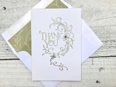 Thank You Note Card - Thank You Cards - Thank You Stationery - Vintage Thank You Cards - Vintage Stationery - Blank Cards