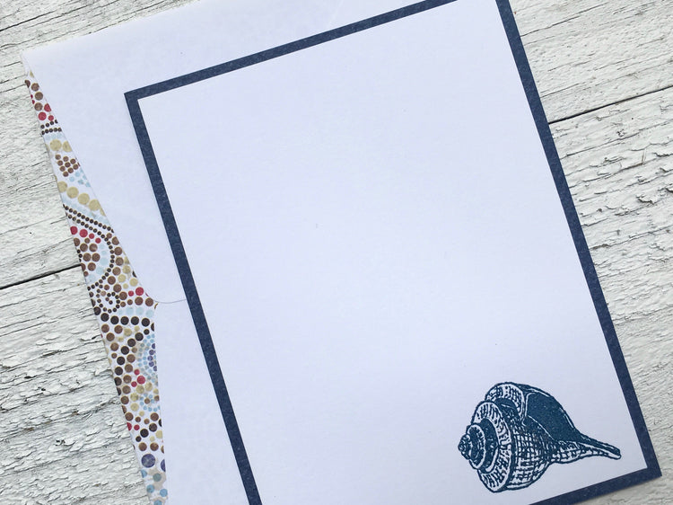 Shell Note Cards - Shell Cards - Shell Stationery - Beach Cards - Beach Stationery - Personalized Cards - Personalized Stationery
