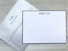 White/Navy ~ Thank You Card ~ Set of 8