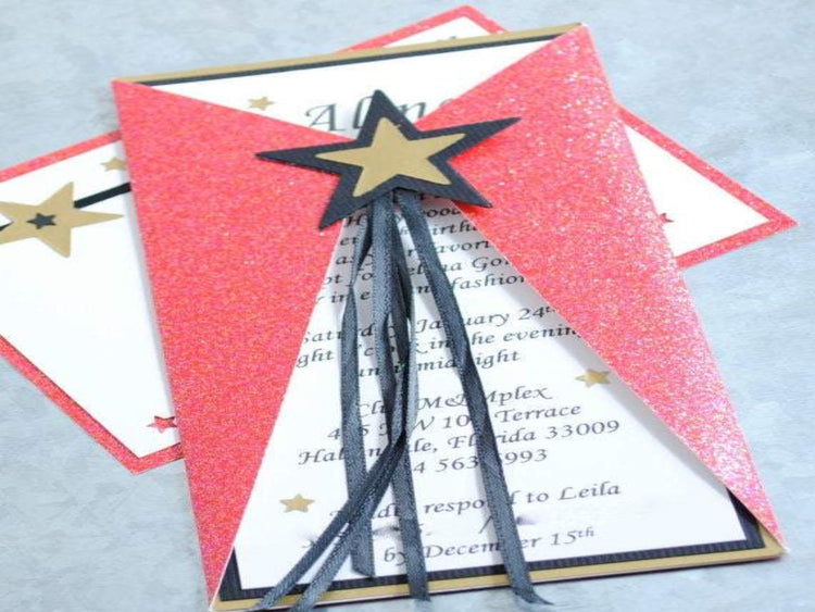 Oscar Night Red Carpet Themed Invitation